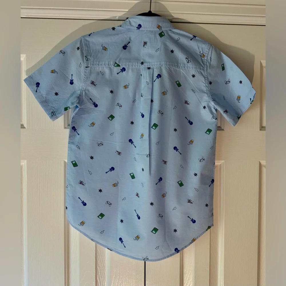 The Children’s Place, Short Sleeve, Button Up Shirt Sz 14 NWT